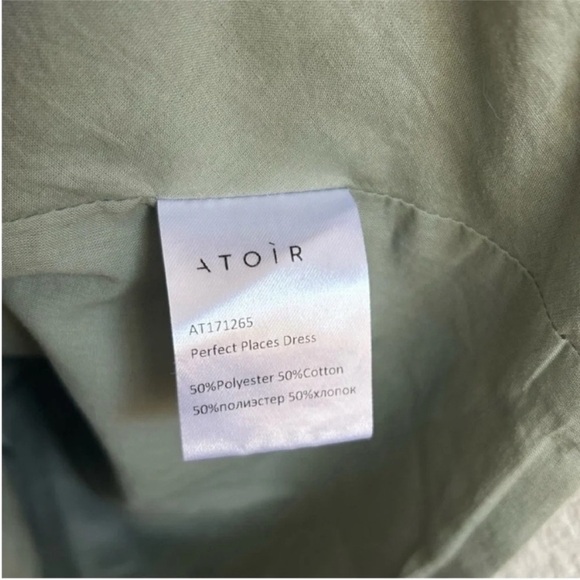 Atoir Perfect Places Asymmetrical Mini Dress Green - Picture 8 of 8